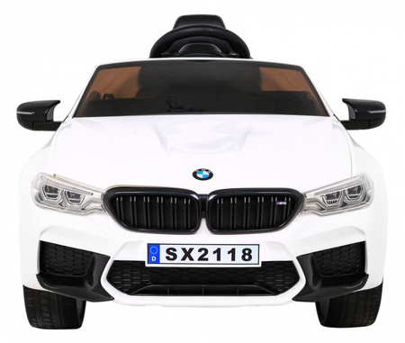 Auto Na Akumulator Pojazd BMW DRIFT M5 Biały LED Wolny Start MP3
