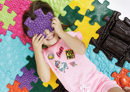 ORTOPEDYCZNA MATA SENSORYCZNA ANTYSTRESOWA PUZZLE